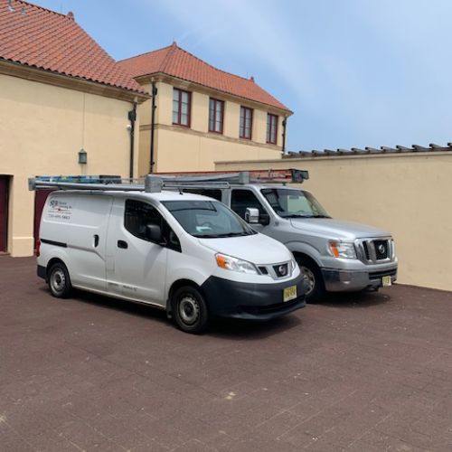 SLB Electrical Contracting service vans ready for residential electrical repairs in New Jersey.
