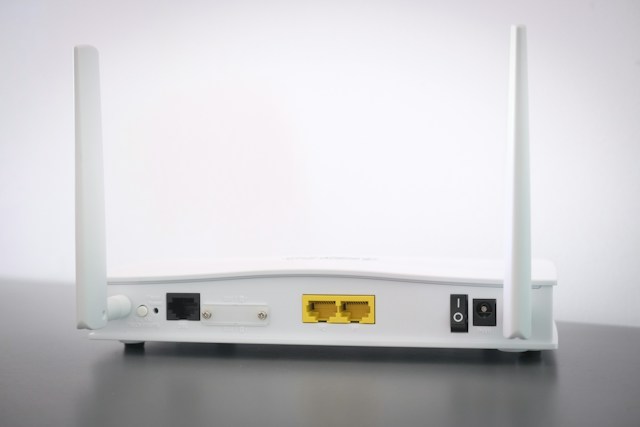 white router unplugged